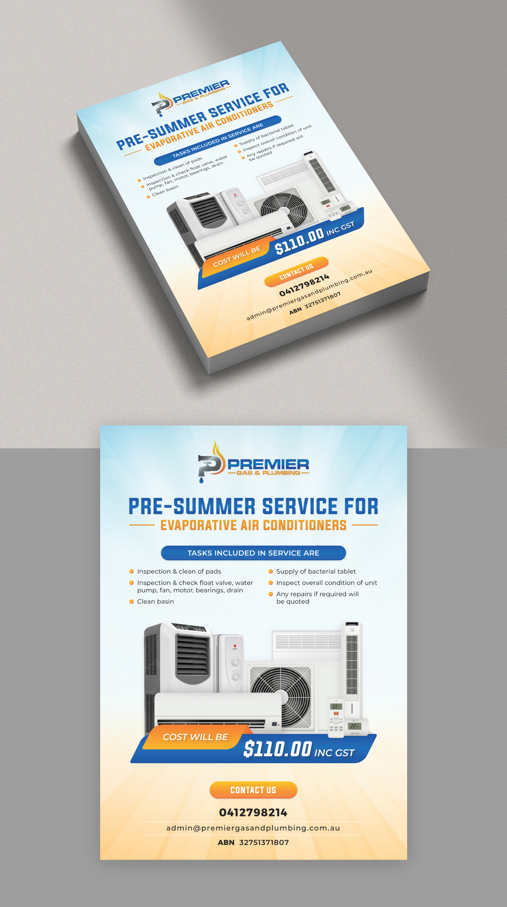 Flyer Design by KreativeMadz for Premier Gas and Plumbing | Design #29334023