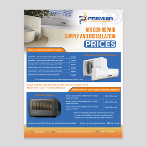 Flyer Design by Design Motion for Premier Gas and Plumbing | Design: #29321921