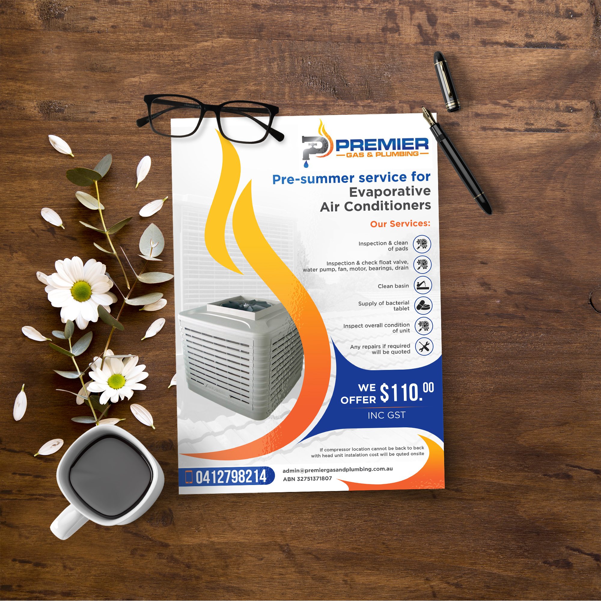 Design de Flyer par Sun Creative pour Premier Gas and Plumbing | Design #29319085