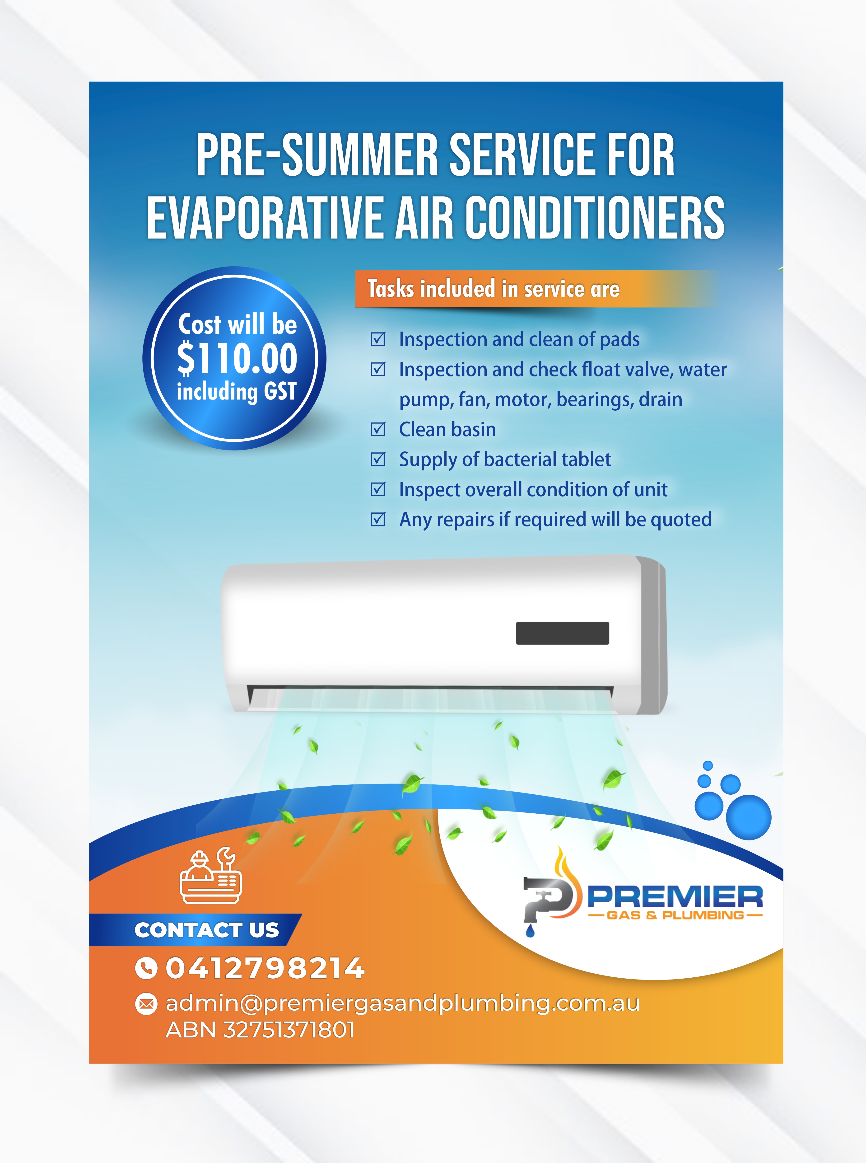 Flyer Design by Rajneesha for Premier Gas and Plumbing | Design #29331278