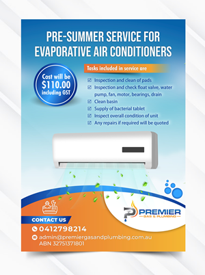 Design de Flyer par Rajneesha pour Premier Gas and Plumbing | Design #29331278
