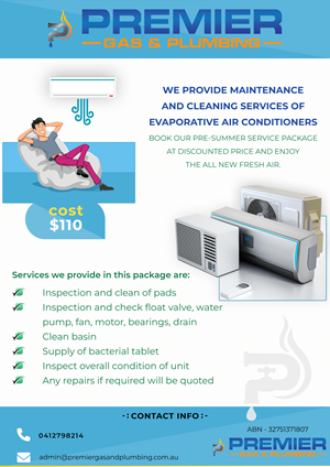 Flyer Design by PA L for Premier Gas and Plumbing | Design: #29350184