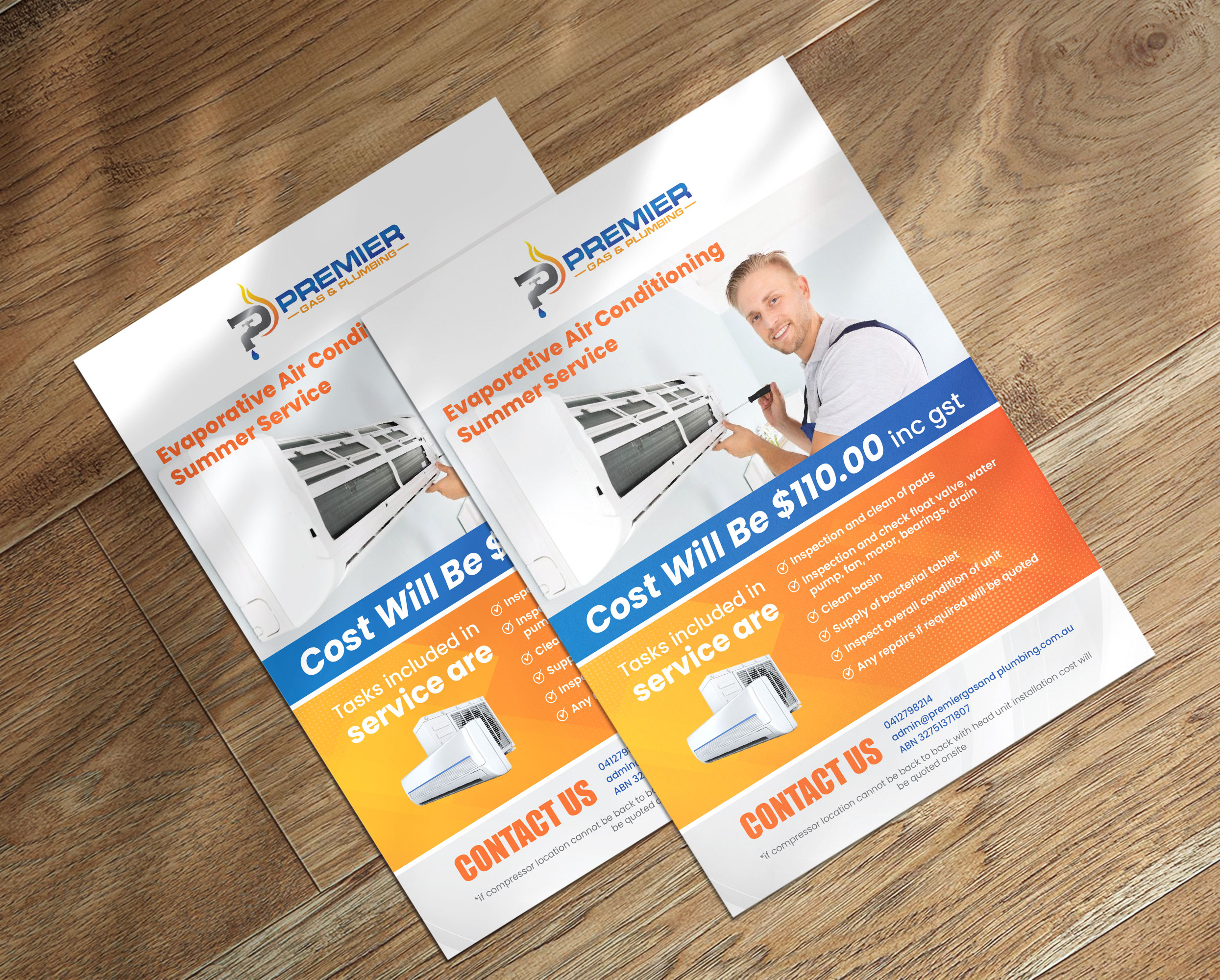 Flyer Design by artbitin for Premier Gas and Plumbing | Design #29321068