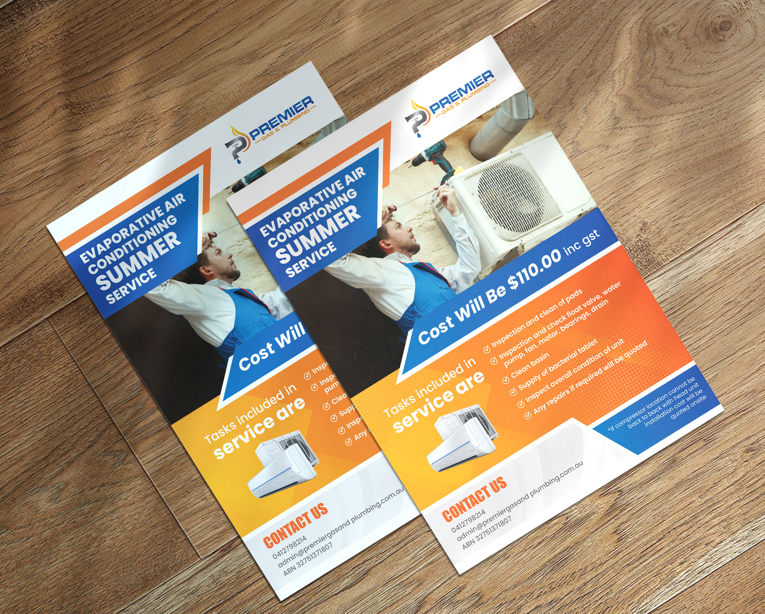 Flyer Design by artbitin for Premier Gas and Plumbing | Design #29321069