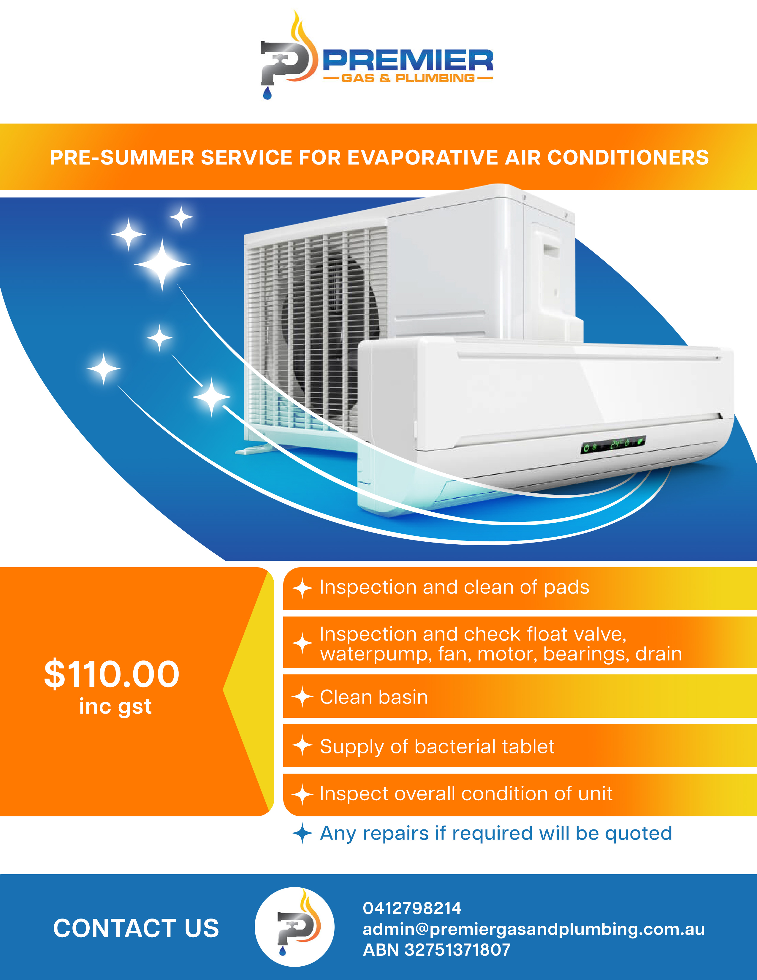 Flyer Design by A. Luiza for Premier Gas and Plumbing | Design #29334666