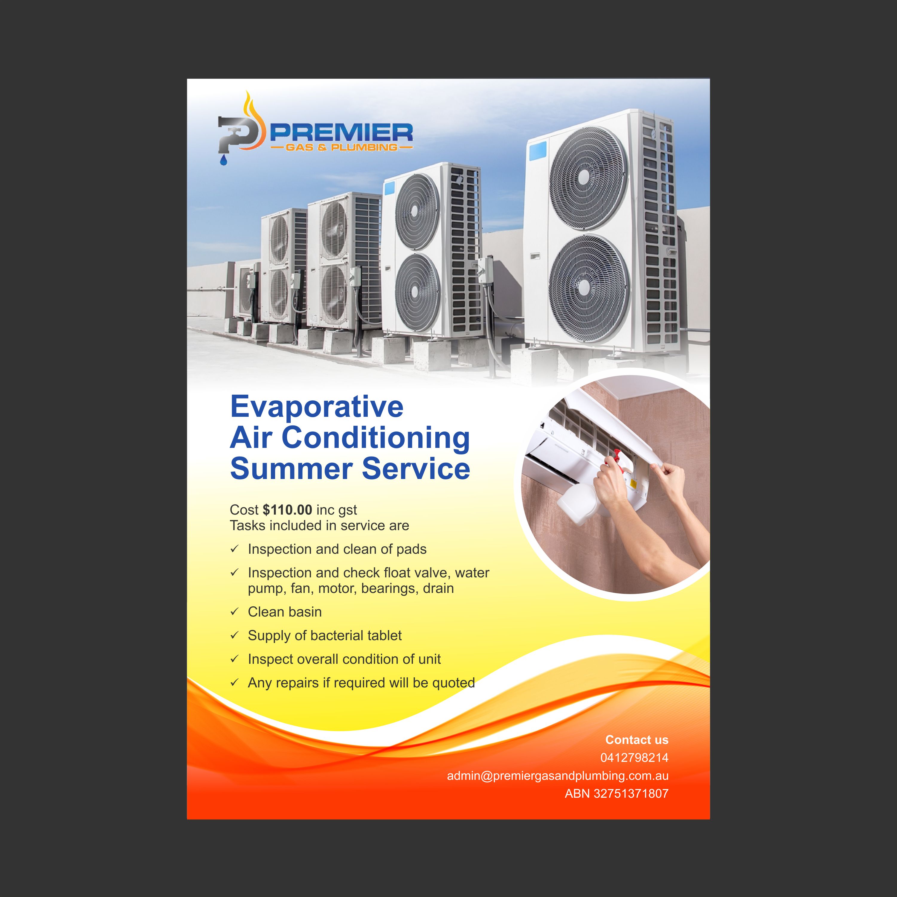 Diseño de Flyer por nng para Premier Gas and Plumbing | Diseño #29344144