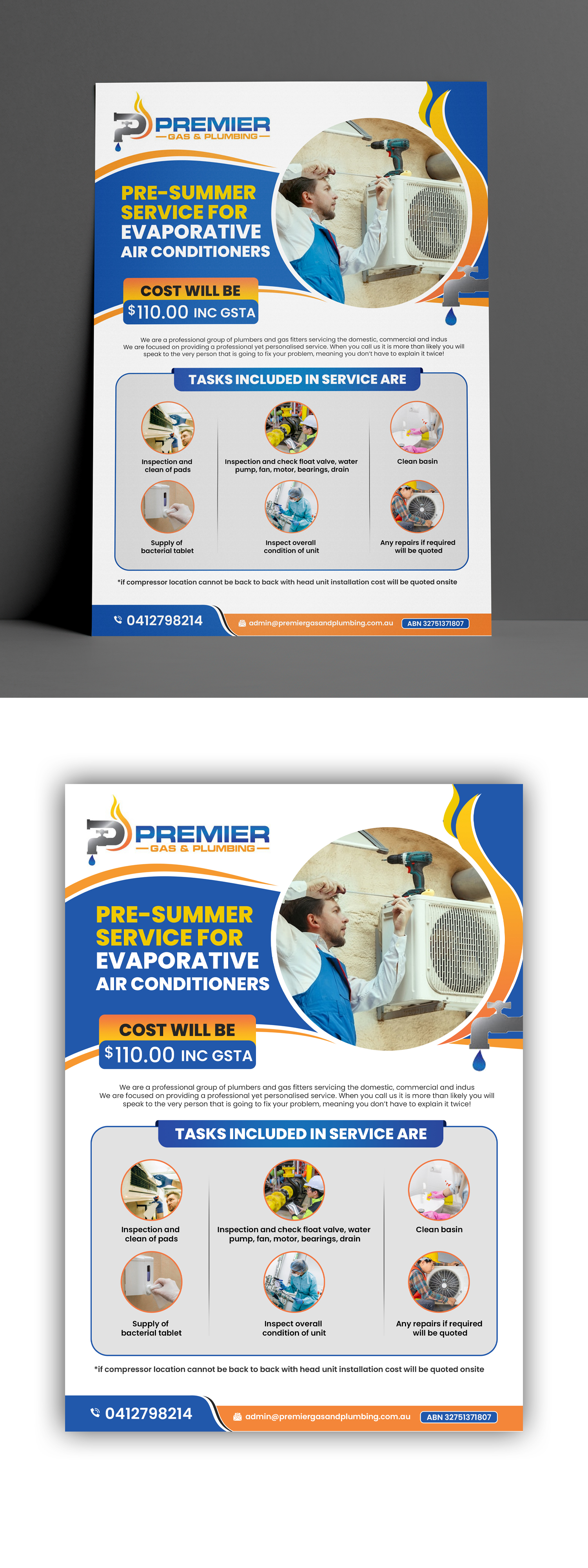 Flyer-Design von debdesign für Premier Gas and Plumbing | Design #29316690