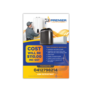 Flyer Design by pipra for Premier Gas and Plumbing | Design: #29339422