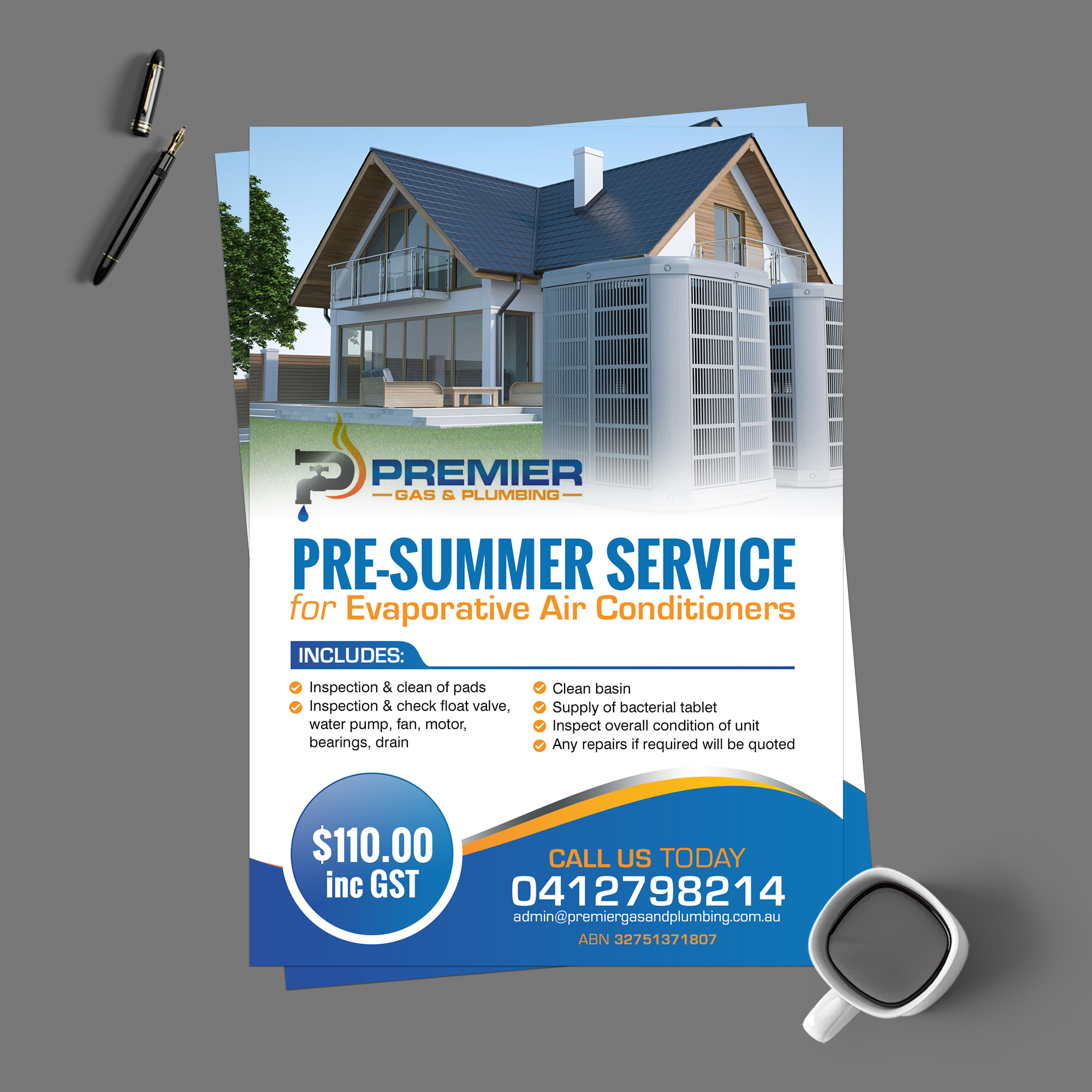 Diseño de Flyer por chandrayaan.creative para Premier Gas and Plumbing | Diseño #29318761
