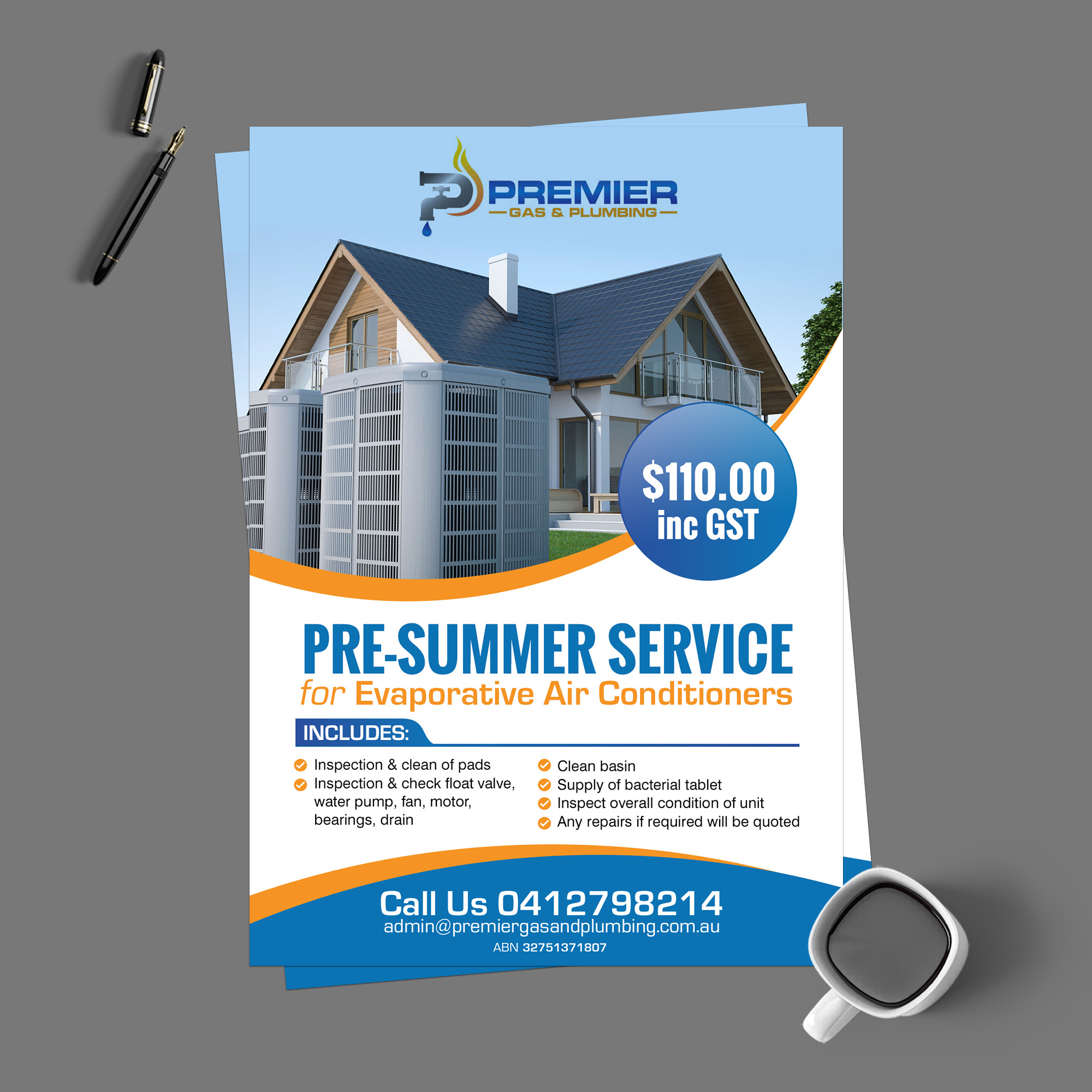 Diseño de Flyer por chandrayaan.creative para Premier Gas and Plumbing | Diseño #29318765