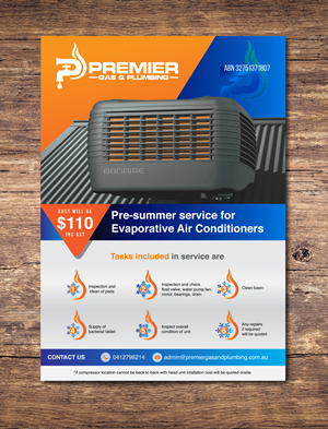 Flyer Design by saurov for Premier Gas and Plumbing | Design: #29316625