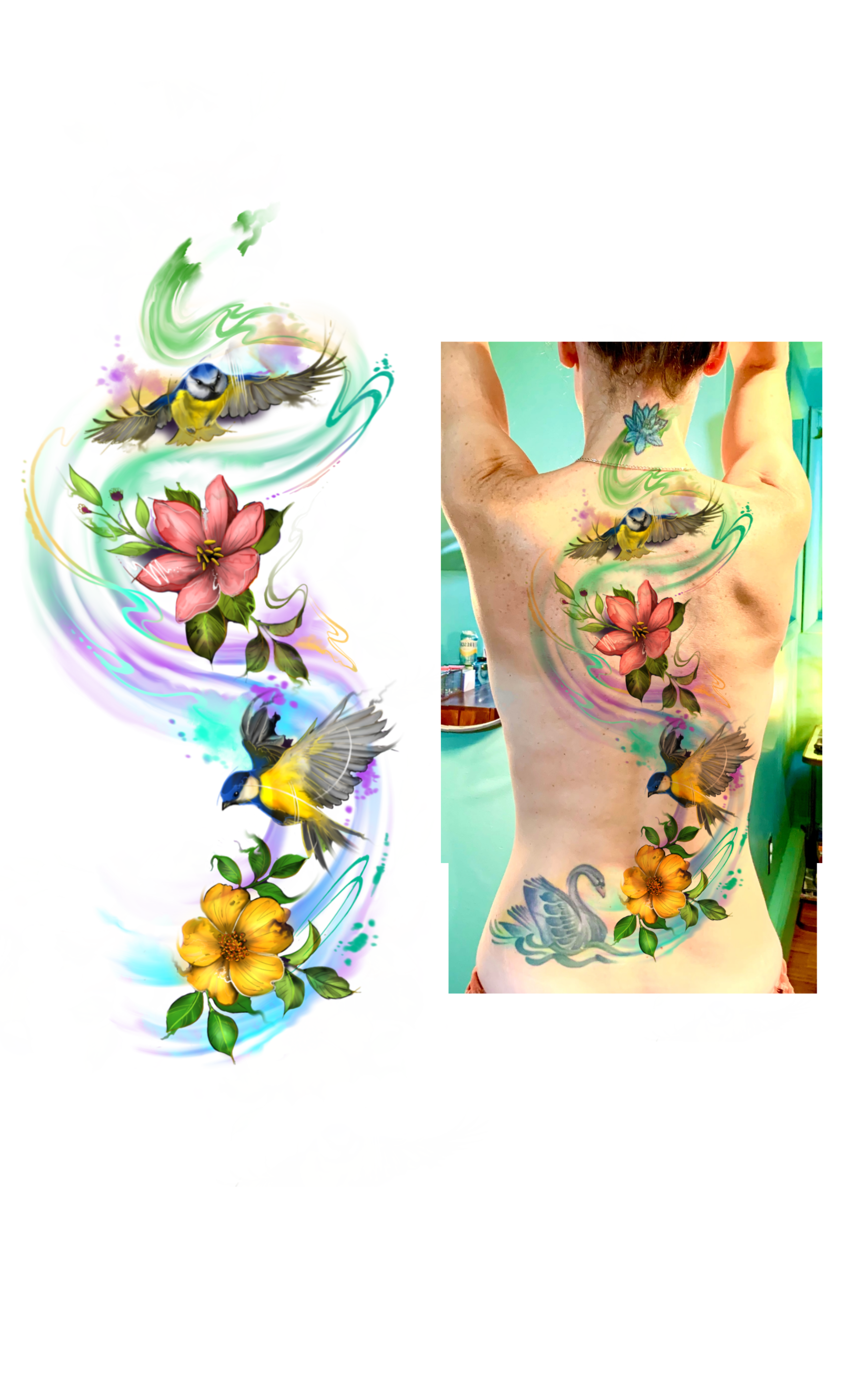 Tattoo Design by rafaelcame 2 for this project | Design #29341581