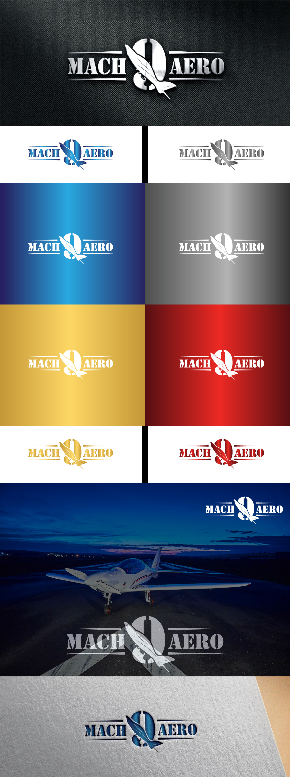 Diseño de Logo por RS_Design para Mach9Aero, LLC | Diseño #29319612