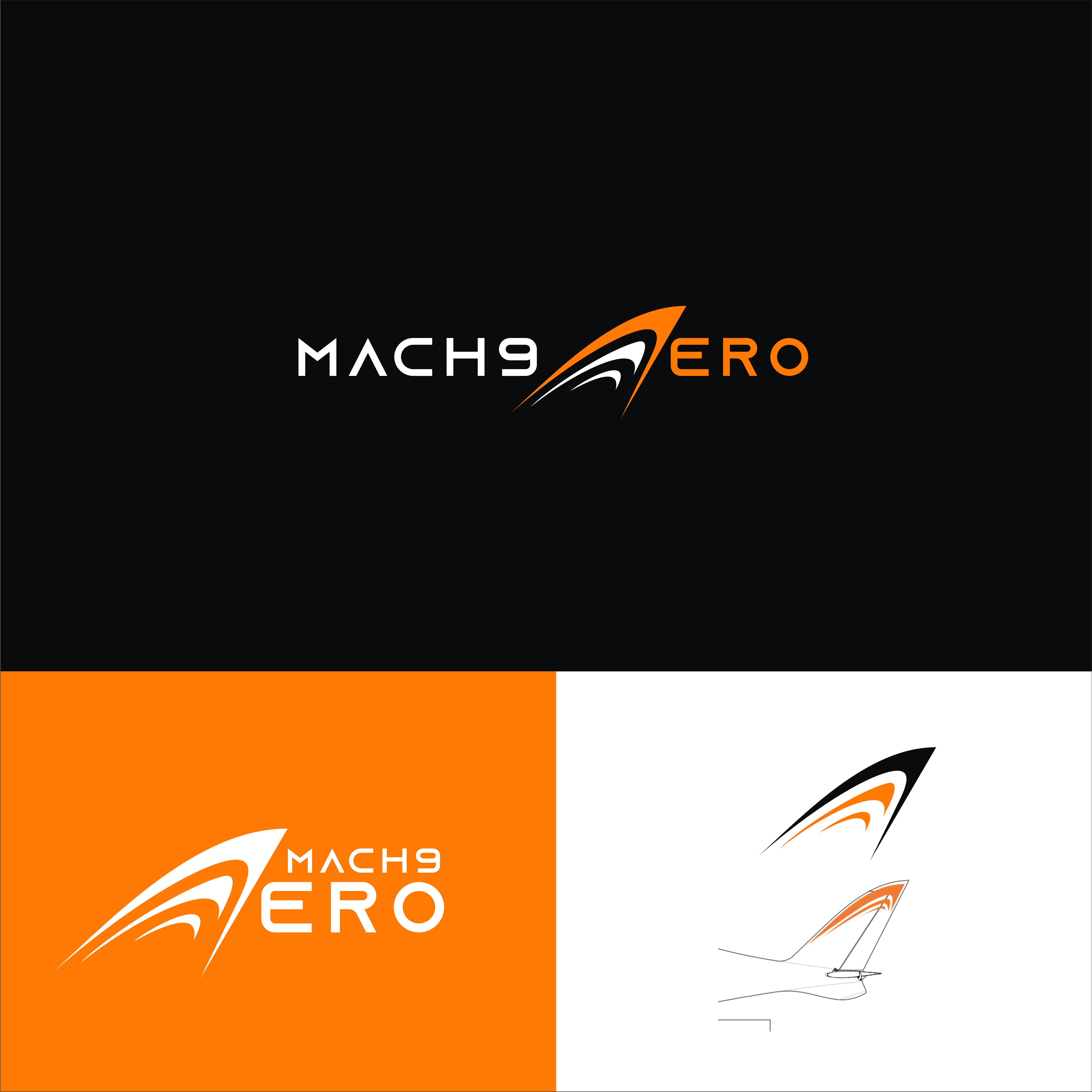 Diseño de Logo por darshan Arts para Mach9Aero, LLC | Diseño #29324165