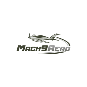 The logo should contain the company name: Mach9Aero. | Logo Design by airinaja007