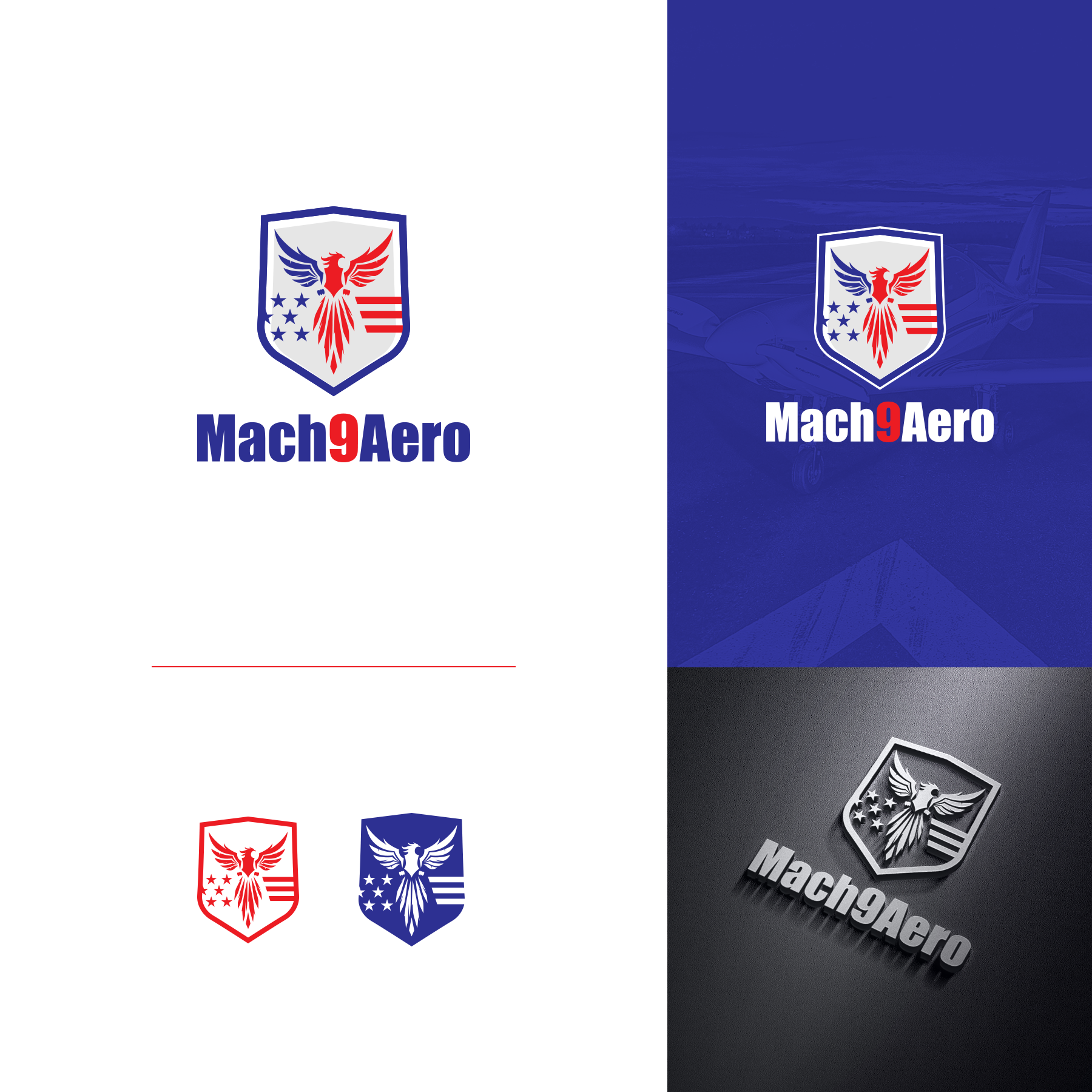 Logo Design by Oleksandr Tovarkov for Mach9Aero, LLC | Design #29320103
