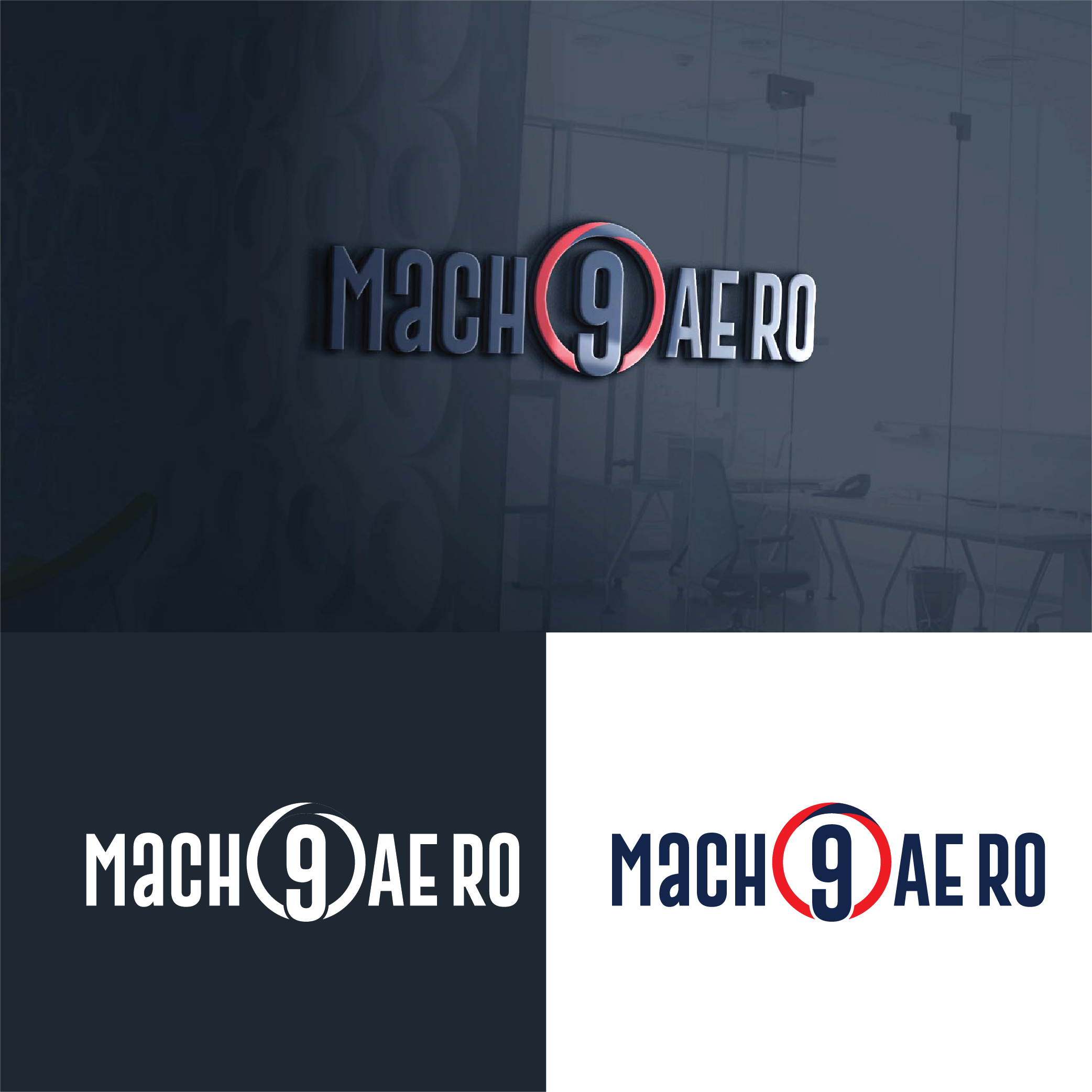 Diseño de Logo por 3Guys para Mach9Aero, LLC | Diseño #29321859
