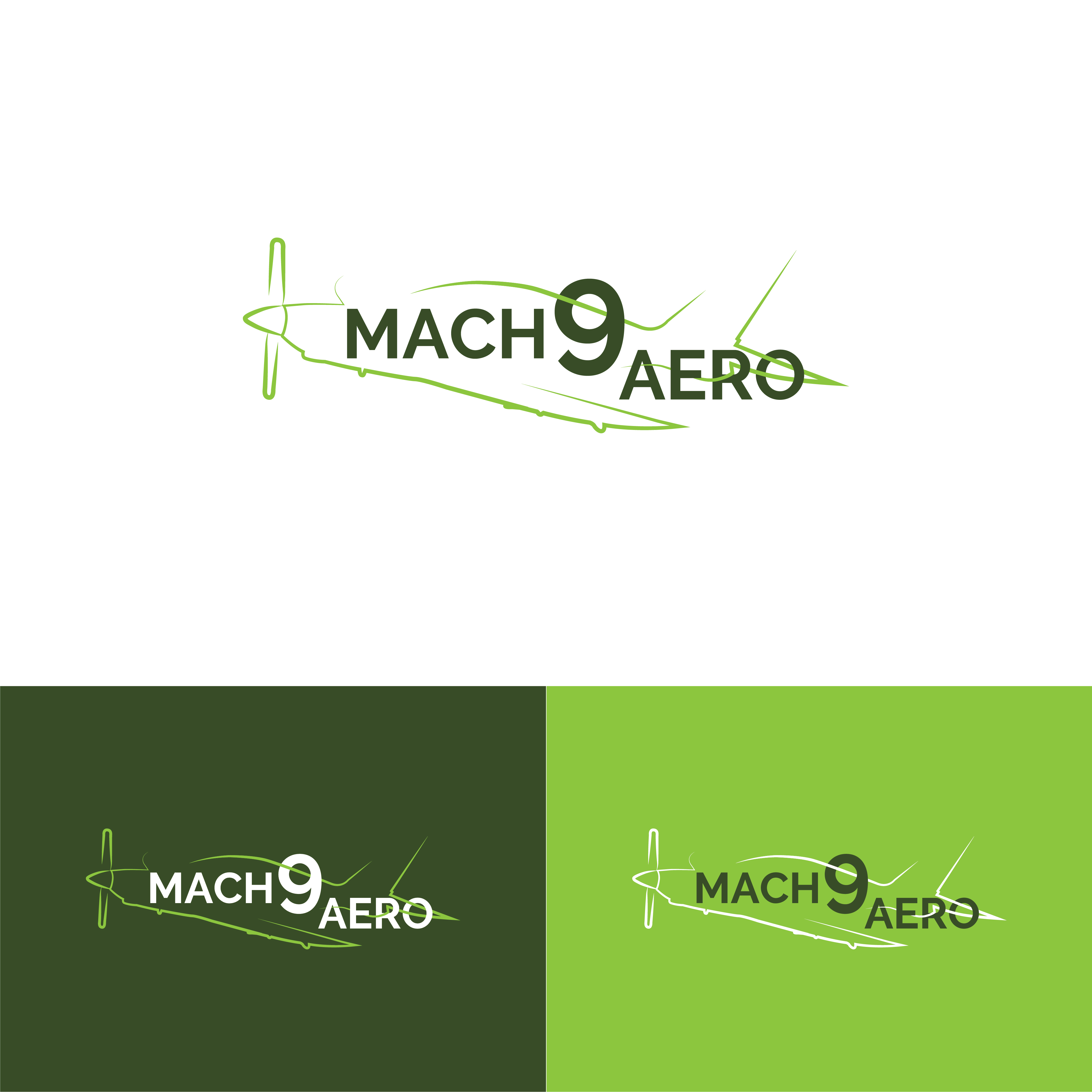 Diseño de Logo por 3Guys para Mach9Aero, LLC | Diseño #29340956