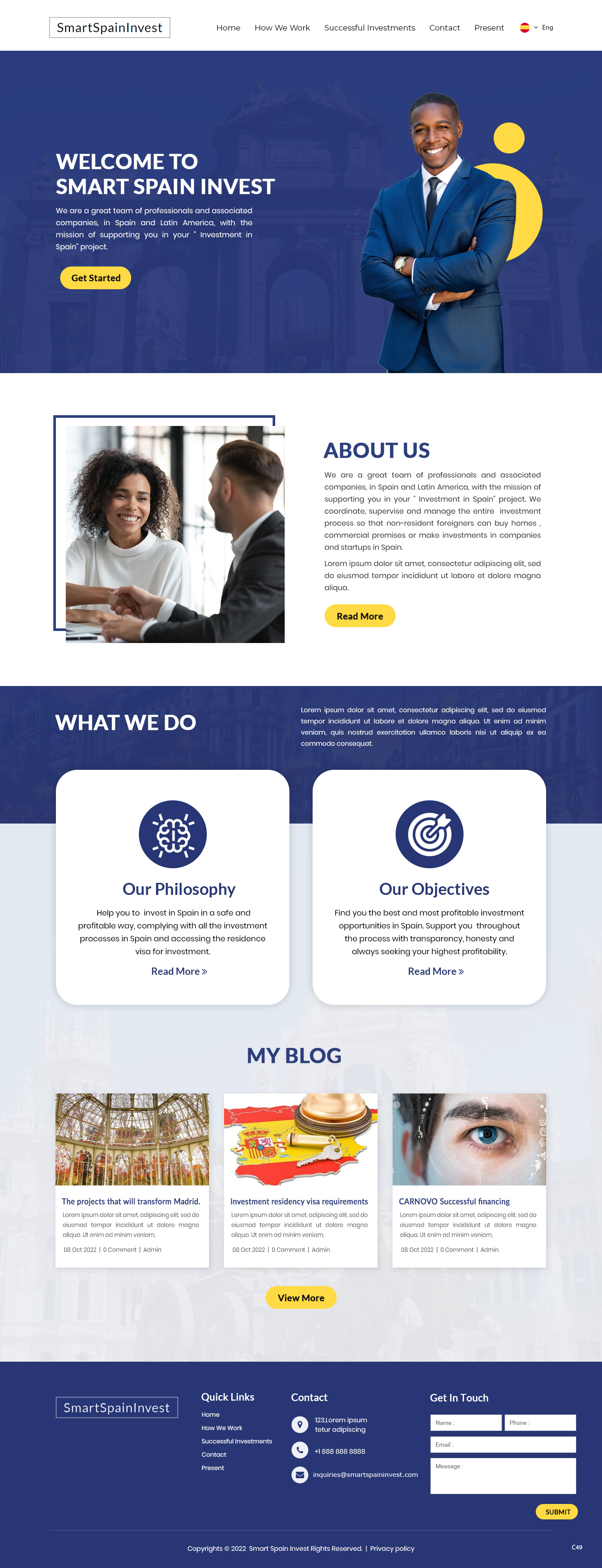 Web Design by pb for Quality and Smart Investment | Design #29327611