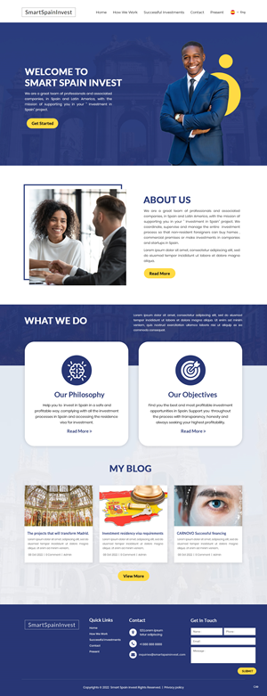 Web Design by pb for Quality and Smart Investment | Design: #29327611