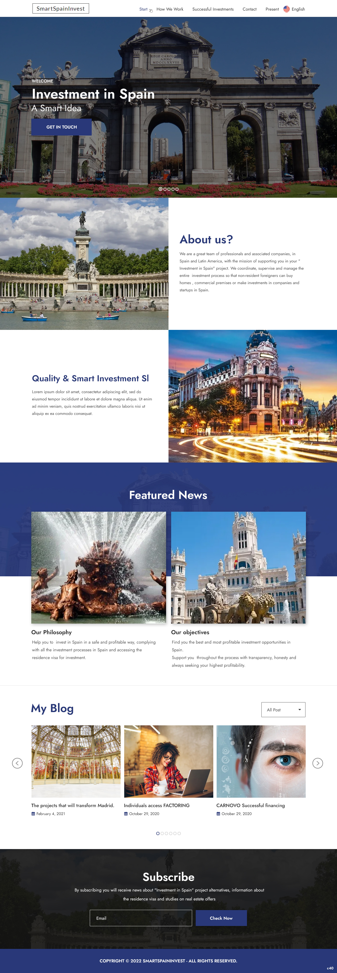 Web Design par pb pour Quality and Smart Investment | Design #29336055