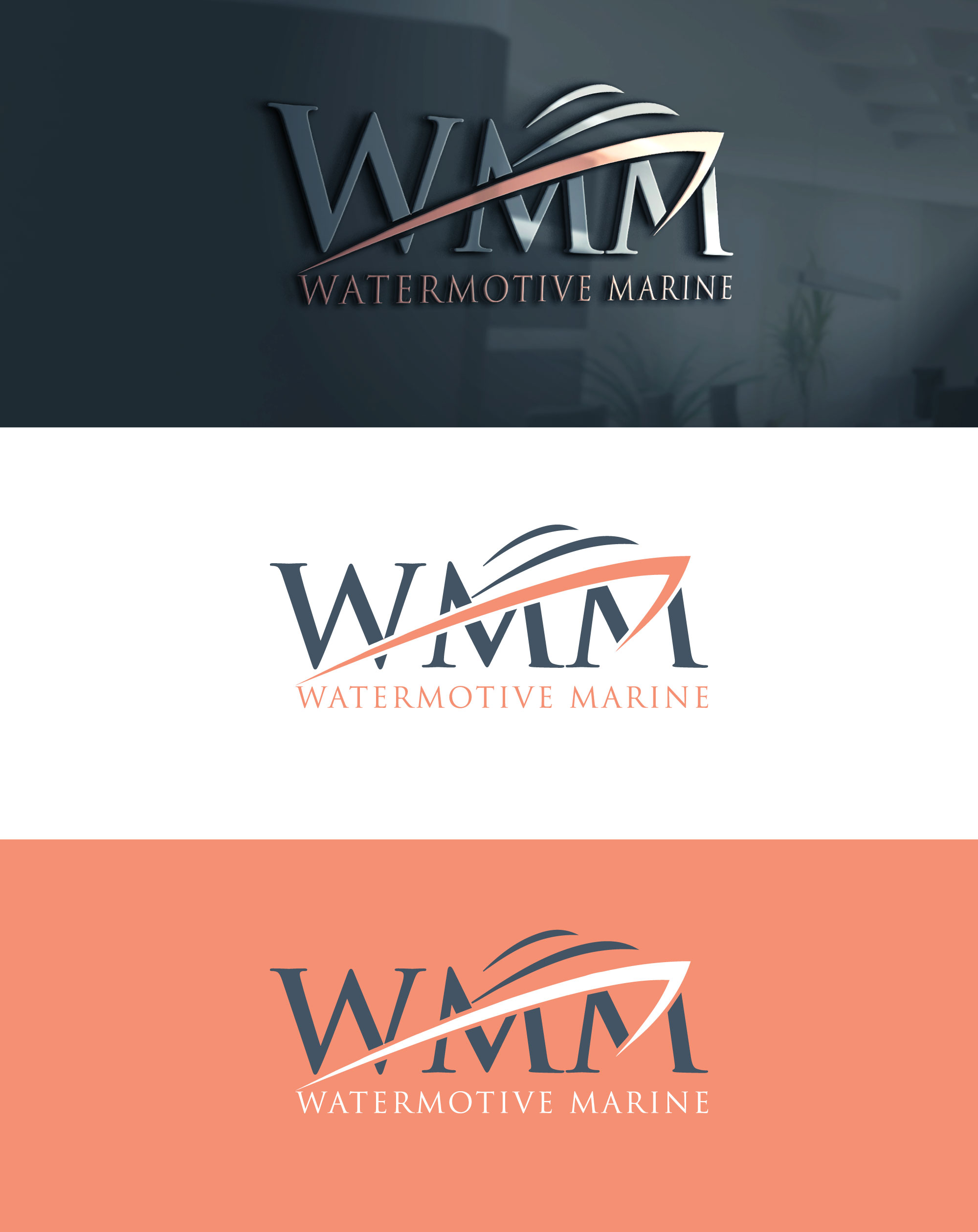 Logo Design by riyad123 for WaterMotive Marine | Design #29324432