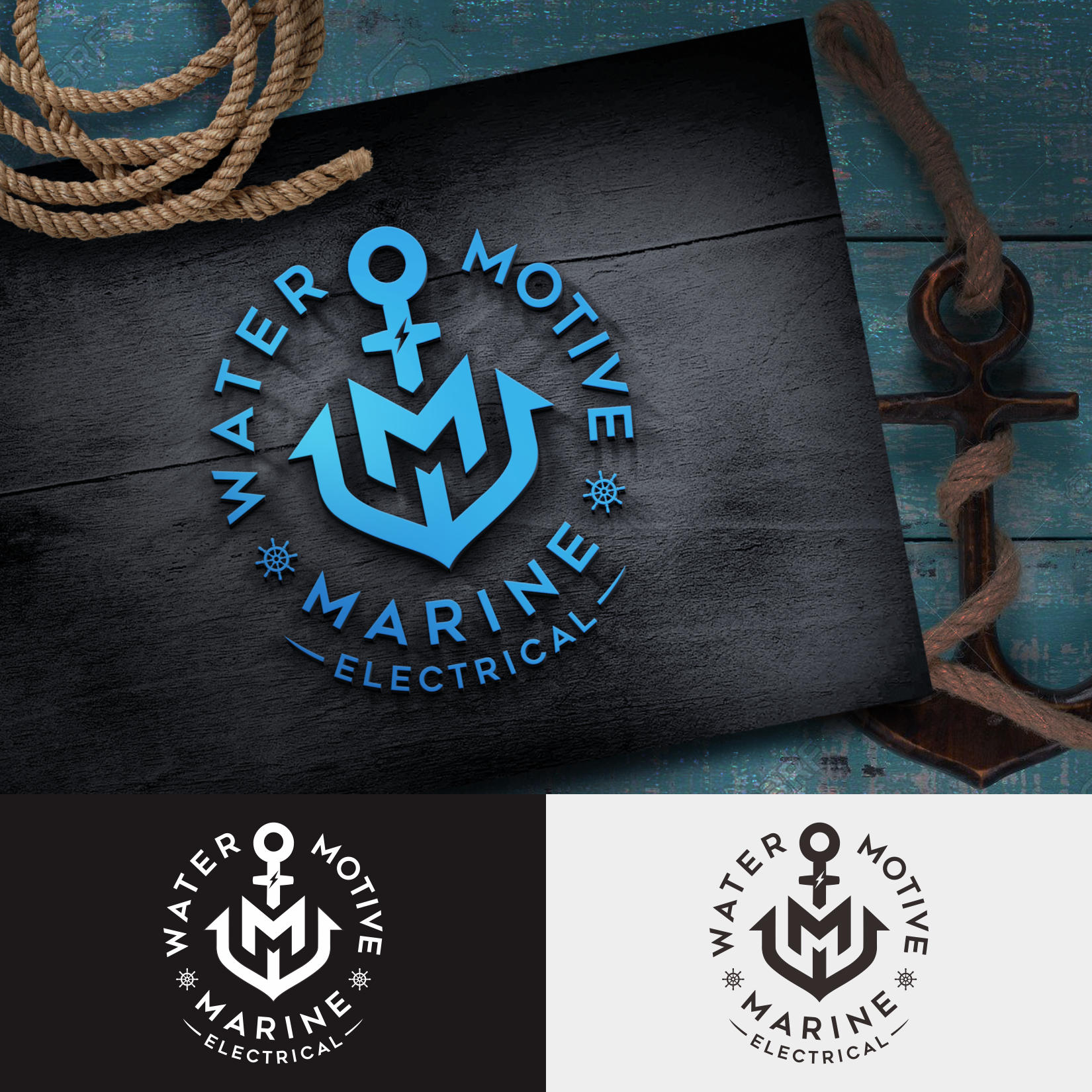 Logo Design by Donan Rockezz for WaterMotive Marine | Design: #29390555