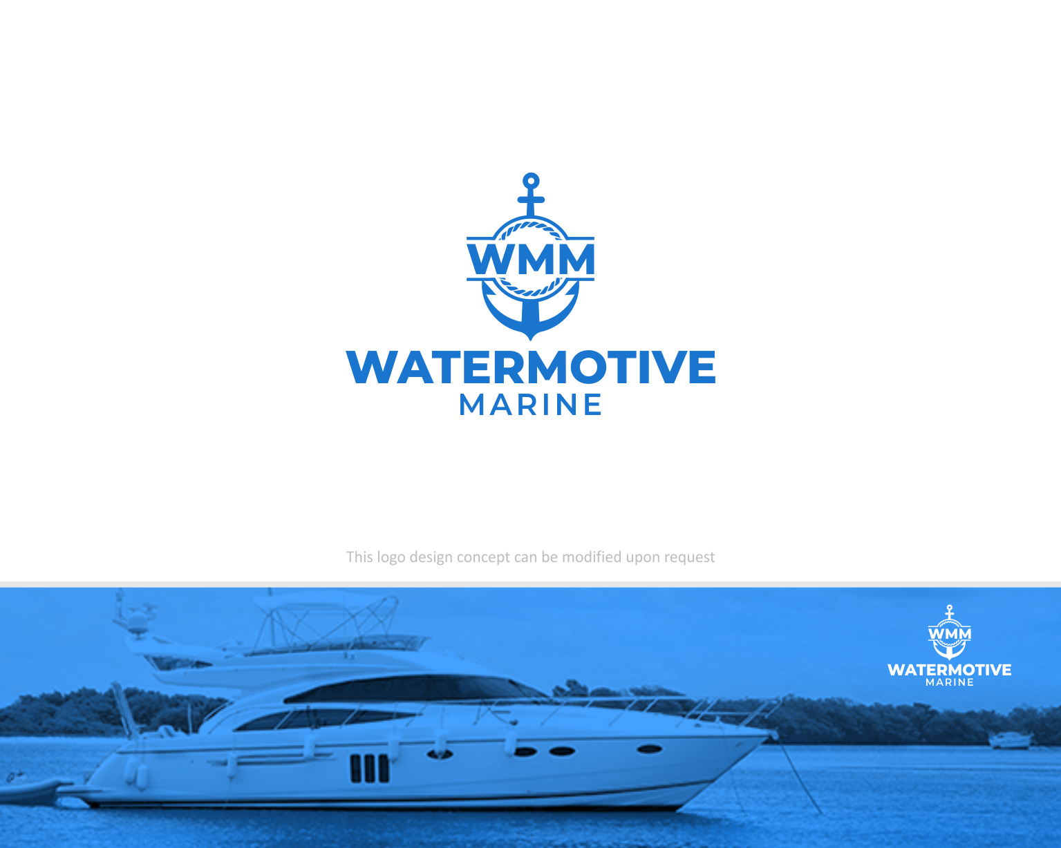 Logo Design by MBARO for WaterMotive Marine | Design #29358690