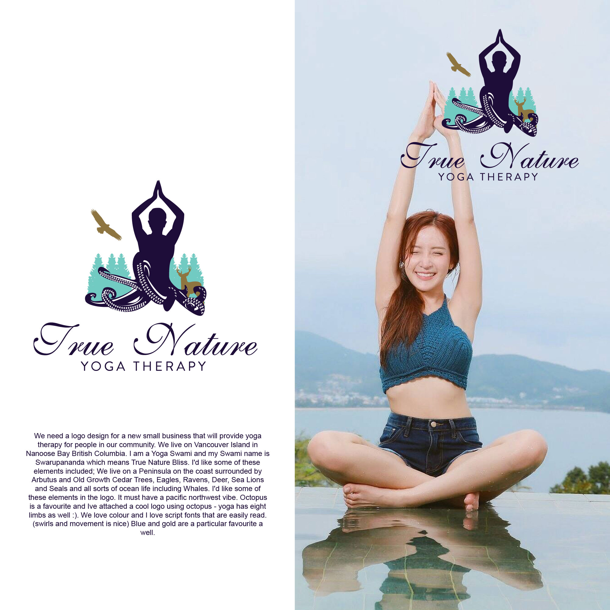 Logo Design by tboydesigns for True Nature Yoga Therapy | Design #29325686