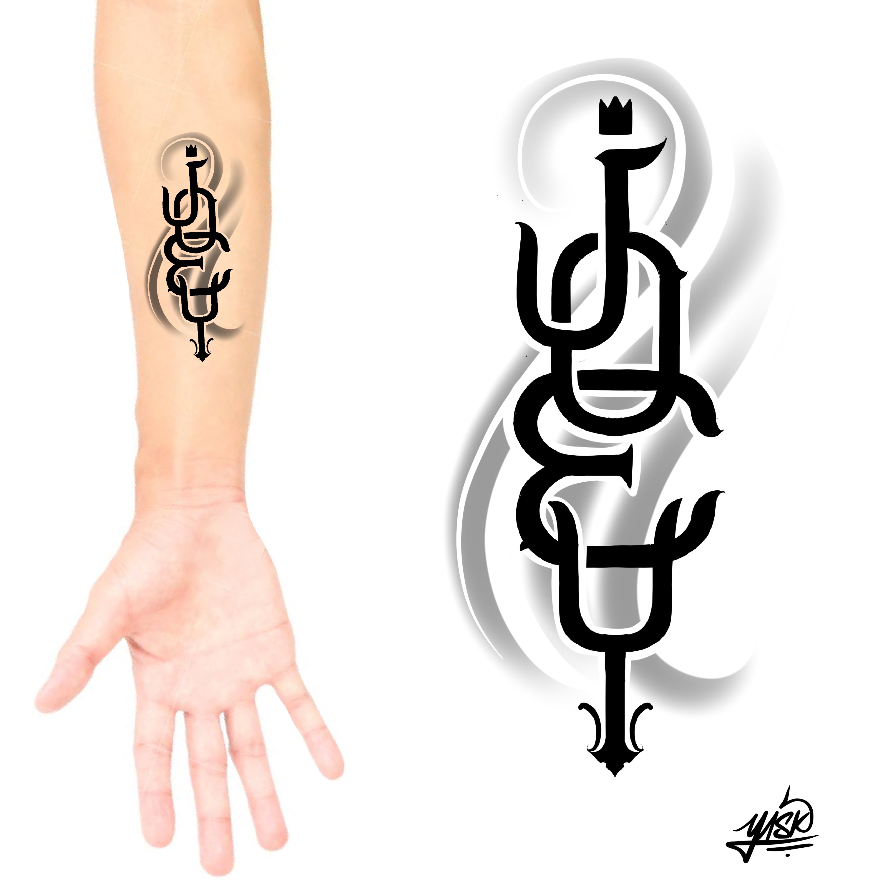 Tattoo Design by El Yisk 2 for this project | Design #29331717