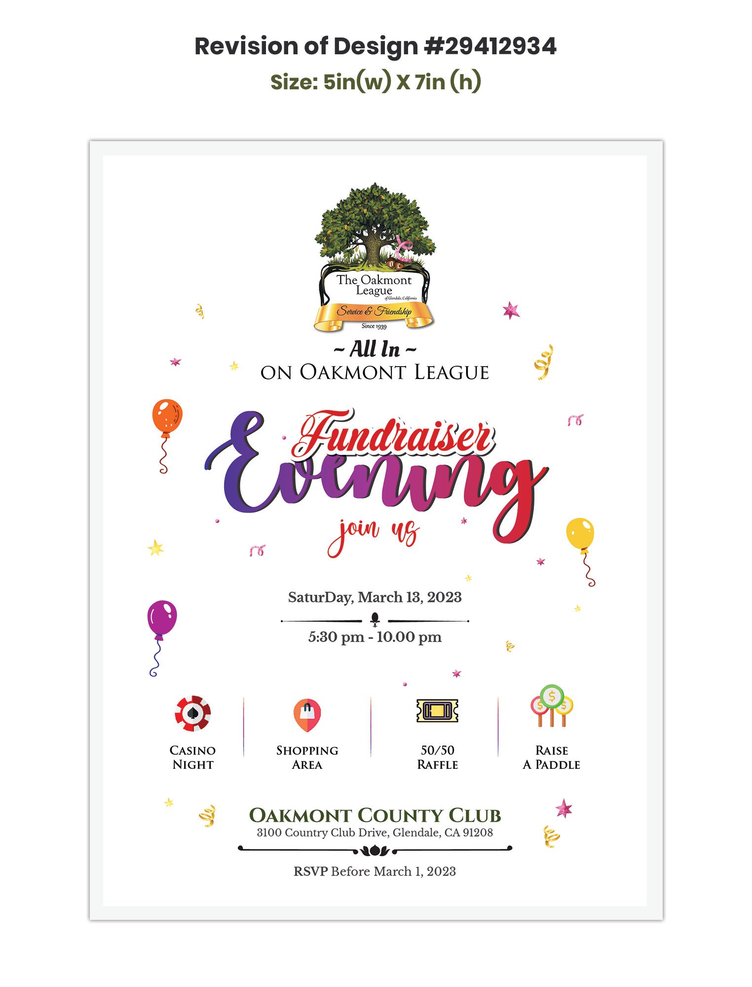 Invitation Design by Expert Designer for this project | Design #29453515