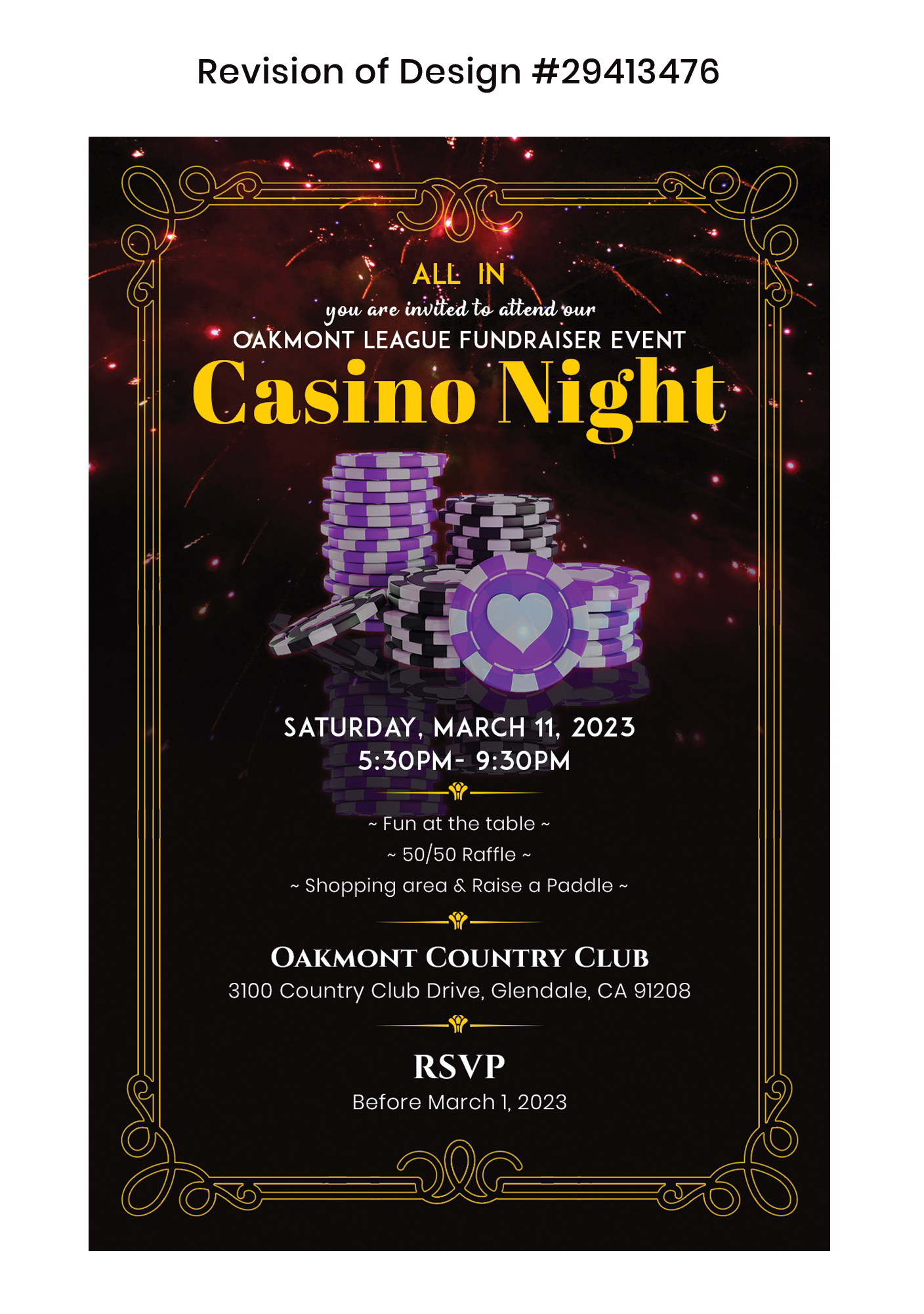 Invitation Design by Expert Designer for this project | Design #29523445