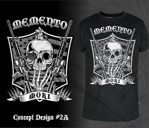 Memento mori tshirt design | Design de T-shirt par Yakuza20