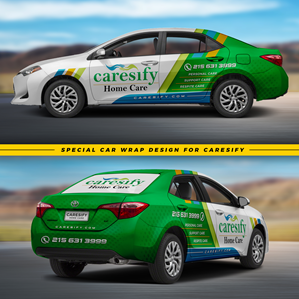 Car Wrap Design by TheSakti for Caresify LLC | Design: #29363700