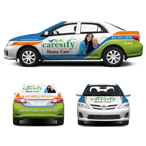 Car Wrap Design by Yoga Tri for Caresify LLC | Design #29337068