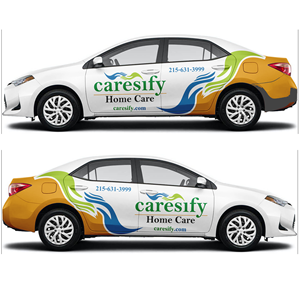 Car Wrap Design by MAKE ME THE WINNER for Caresify LLC | Design: #29340914