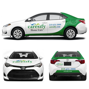 Car Wrap Design by MAKE ME THE WINNER for Caresify LLC | Design: #29353080