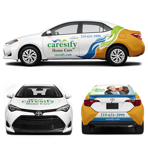 Car Wrap Design by MAKE ME THE WINNER for Caresify LLC | Design: #29354739