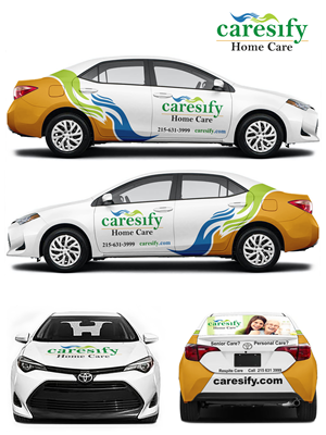 Car Wrap Design by MAKE ME THE WINNER for Caresify LLC | Design: #29409524