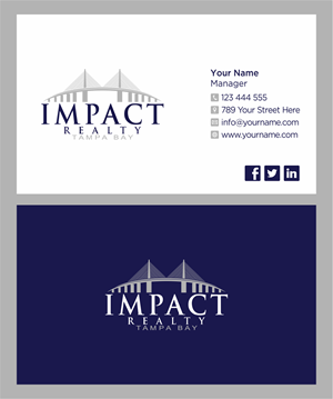 Tampa, Florida based Real Estate company Business Cards | Business Card Design by BNdesigner