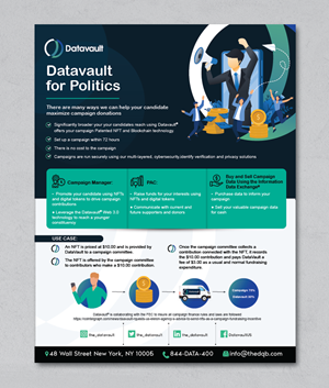 Datavault for Politics 1 pager | Diseño de Flyer por alex989