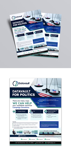 Datavault for Politics 1 pager | Flyer Design by debdesign