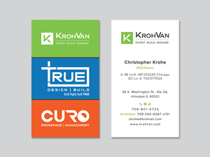 Design de Carte de Visite par Cretive Moon pour KrohVan/True/Curo | Design #29350591