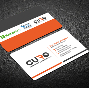 Business Card Design by Graphixpointt for KrohVan/True/Curo | Design: #29349991