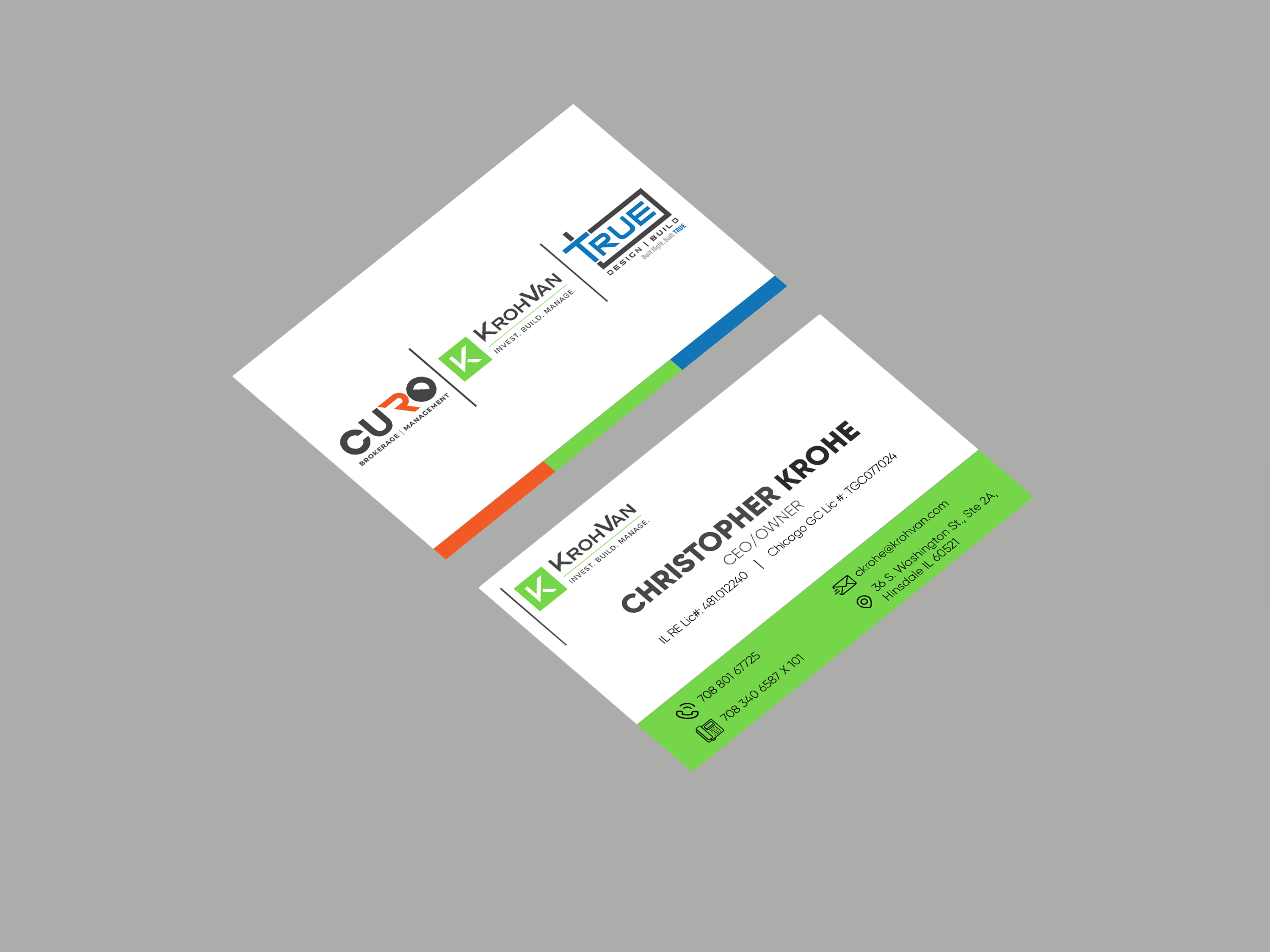 Design de Carte de Visite par AP Creatives pour KrohVan/True/Curo | Design #29337039