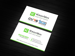 Design de Carte de Visite par Creations Box 2015 pour KrohVan/True/Curo | Design : #29340205