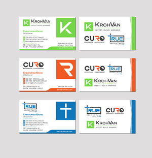 Design de Carte de Visite par Creations Box 2015 pour KrohVan/True/Curo | Design : #29344927