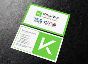 Design de Carte de Visite par chandrayaan.creative pour KrohVan/True/Curo | Design : #29339378