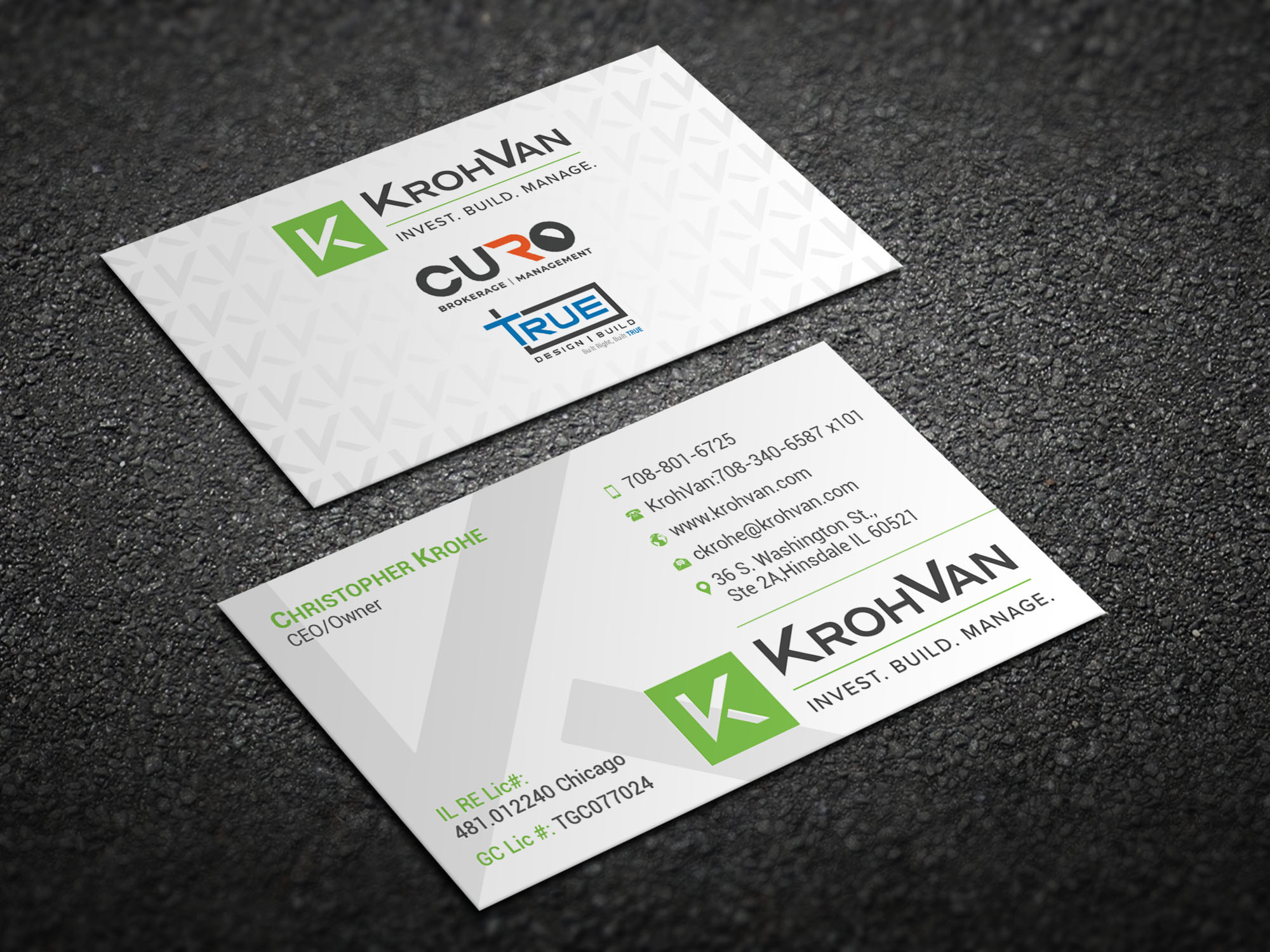 Business Card Design by Magic of Art for KrohVan/True/Curo | Design #29345913