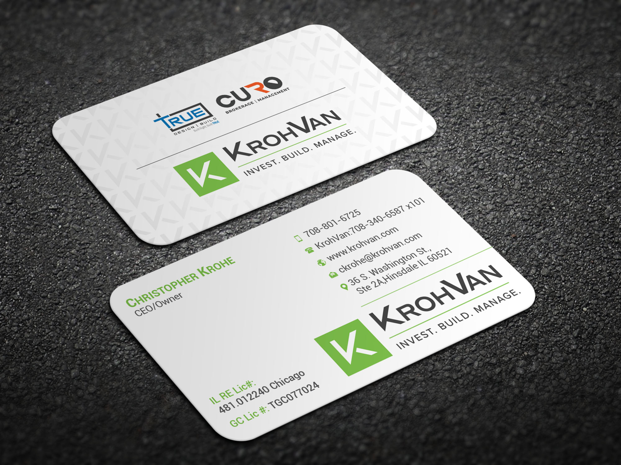 Business Card Design by Magic of Art for KrohVan/True/Curo | Design #29345915